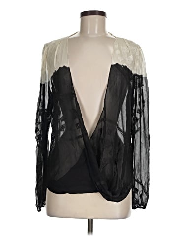 Twelfth Street by Cynthia Vincent Long Sleeve Silk Top (view 1)