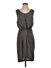 Indygena Solid Gray Casual Dress Size S - photo 1