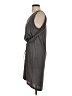 Indygena Solid Gray Casual Dress Size S - photo 5