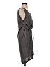 Indygena Solid Gray Casual Dress Size S - photo 4