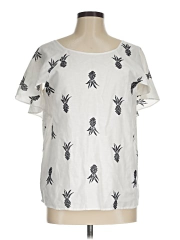 Ann Taylor Short Sleeve Blouse (view 1)