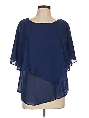 Draper's & Damon's Short Sleeve Blouse (view 1)
