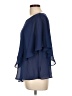 Draper's & Damon's 100% Polyester Blue Short Sleeve Blouse Size XL (petite) - photo 5
