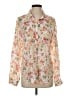 Faherty 100% Linen Floral Ivory Long Sleeve Blouse Size S - photo 1