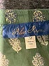 Blue Rain 100% Rayon Paisley Green Shorts Size M - photo 3