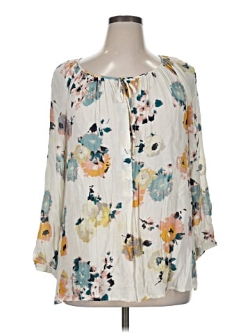 Lucky Brand 3/4 Sleeve Blouse (view 1)