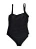 Unbranded Solid Black One Piece Swimsuit Size 14 - photo 1