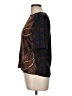 A.L.C. 100% Silk Brown Short Sleeve Top Size 8 - photo 5