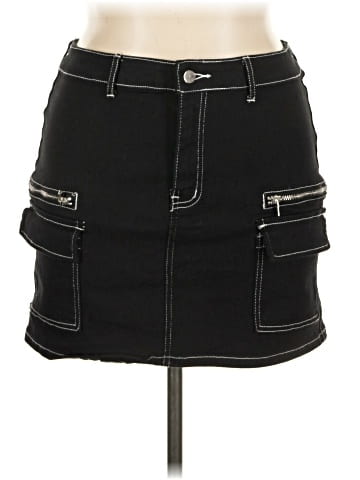 Fashion Nova Denim Skirt (view 1)