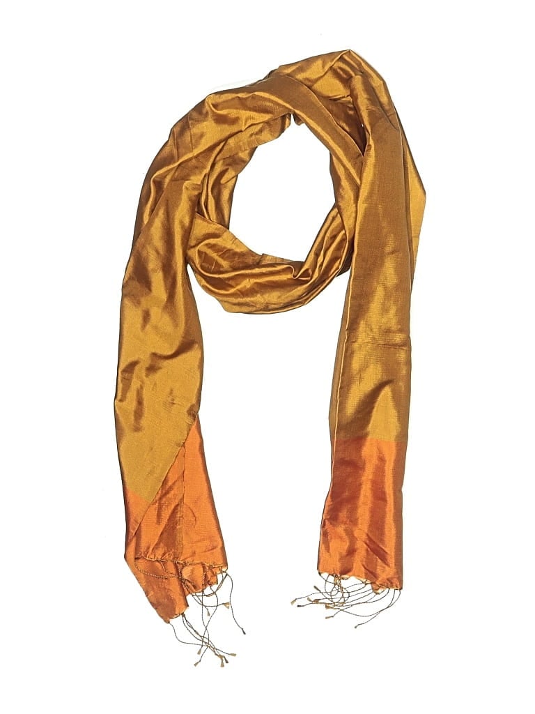 Pre-owned Assorted Brands Scarf In Tan