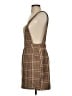 Lulus 100% Polyester Plaid Brown Casual Dress Size S - photo 5