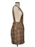 Lulus 100% Polyester Plaid Brown Casual Dress Size S - photo 4
