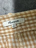 Madewell 100% Linen Checkered-gingham Yellow Shorts Size 0 - photo 3