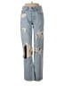 GRLFRND 100% Cotton Hearts Blue Jeans Size 26 waist - photo 1