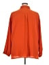 J.Jill 100% Polyester Solid Orange Long Sleeve Blouse Size 3X - photo 2