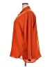 J.Jill 100% Polyester Solid Orange Long Sleeve Blouse Size 3X - photo 5