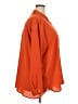 J.Jill 100% Polyester Solid Orange Long Sleeve Blouse Size 3X - photo 4