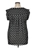 Pleione 100% Polyester Polka Dots Black Sleeveless Blouse Size XL - photo 2