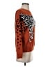 Angashion Animal Print Orange Pullover Sweater Size S - photo 4