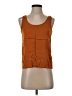 Vince. 100% Silk Orange Sleeveless Top Size S - photo 1