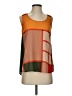 Blu Pepper Color Block Orange Sleeveless Blouse Size S - photo 1