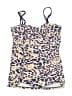 Lime Ricki Animal Print Blue Swimsuit Top Size M - photo 1