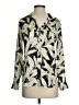 Equipment 100% Polyester Print Ivory Long Sleeve Blouse Size XS - photo 1