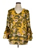 CAbi 100% Polyester Gold 3/4 Sleeve Blouse Size XL - photo 1