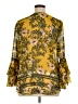 CAbi 100% Polyester Gold 3/4 Sleeve Blouse Size XL - photo 2
