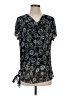 Assorted Brands 100% Polyester Black Short Sleeve Blouse Size EU (IT) 40 / US 4 - photo 1