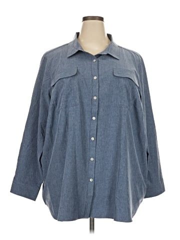 Lands' End 3/4 Sleeve Blouse (view 1)