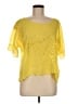 Johnny Was 100% Polyester Yellow Short Sleeve Blouse Size M (petite) - photo 1