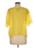 Johnny Was 100% Polyester Yellow Short Sleeve Blouse Size M (petite) - photo 2
