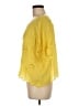 Johnny Was 100% Polyester Yellow Short Sleeve Blouse Size M (petite) - photo 5