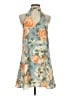 Lulus 100% Polyester Tropical Floral Blue Casual Dress Size S - photo 1
