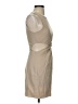 Zara Solid Tan Cocktail Dress Size S - photo 4