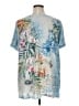 Catherines 100% Polyester Blue Short Sleeve Blouse Size 1X - photo 2