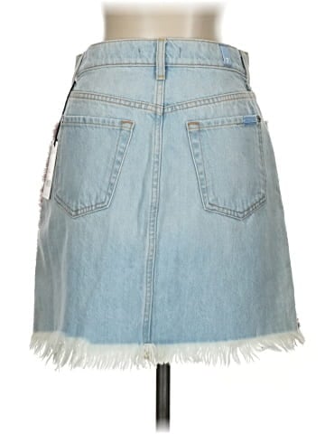 7 For All Mankind Denim Skirt (view 2)