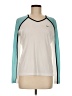 Nike 100% Polyester Ivory Long Sleeve T-Shirt Size M - photo 1