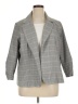 Nordstrom Rack Checkered-gingham Gray Blazer Size 1X - photo 1