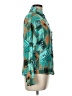Unbranded Print Teal Long Sleeve Blouse Size L (estimated) - photo 4