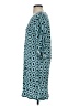 Escapada 100% Rayon Print Teal Casual Dress Size S - photo 5