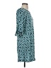 Escapada 100% Rayon Print Teal Casual Dress Size S - photo 4