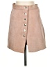 Understated Leather Solid Tan Casual Skirt Size S - photo 1