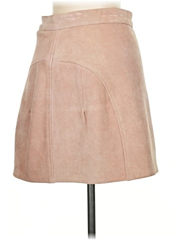 Understated Leather Casual Skirt (view 2)