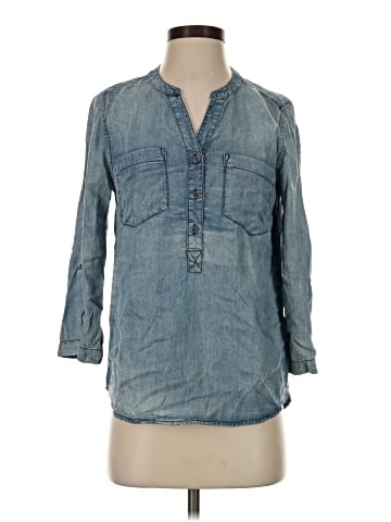 G.H. Bass & Co. 3/4 Sleeve Button-Down Shirt (view 1)