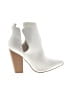 Just Fab White Ankle Boots Size 7 1/2 - photo 1