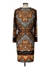Chico's Paisley Brown Casual Dress Size Lg (2) - photo 2