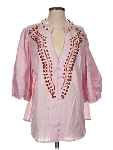 Starling Reine by City Chic 3/4 Sleeve Blouse (view 1)