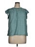 Max Studio Teal Short Sleeve Blouse Size XL - photo 1